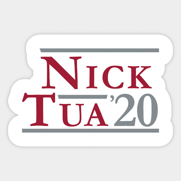 Saban and Tua For President Sticker by Parkeit